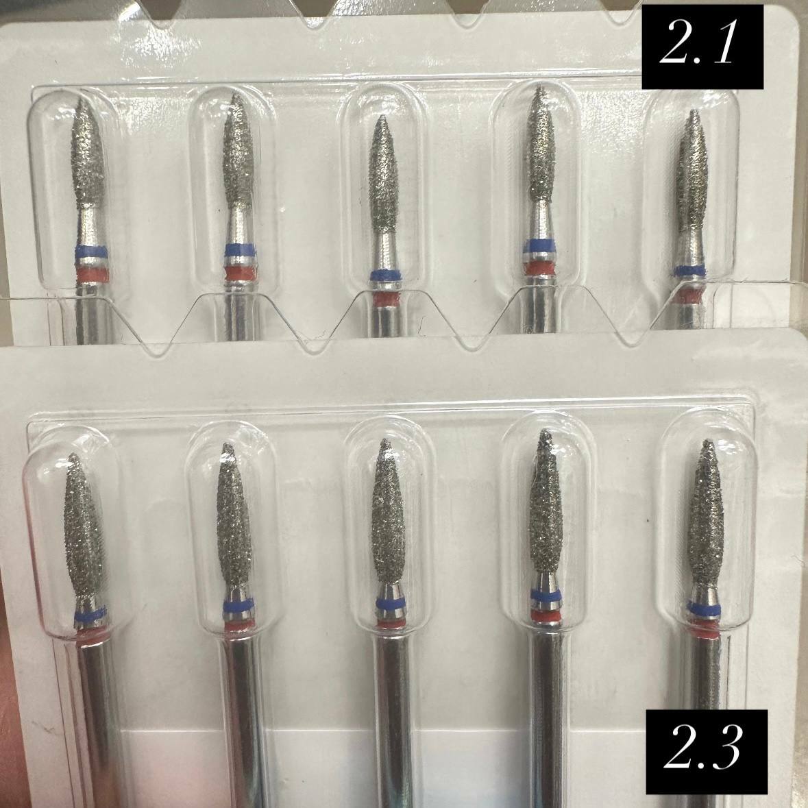 Фреза алмазная ФАП 2,1-2,13, набор 5шт