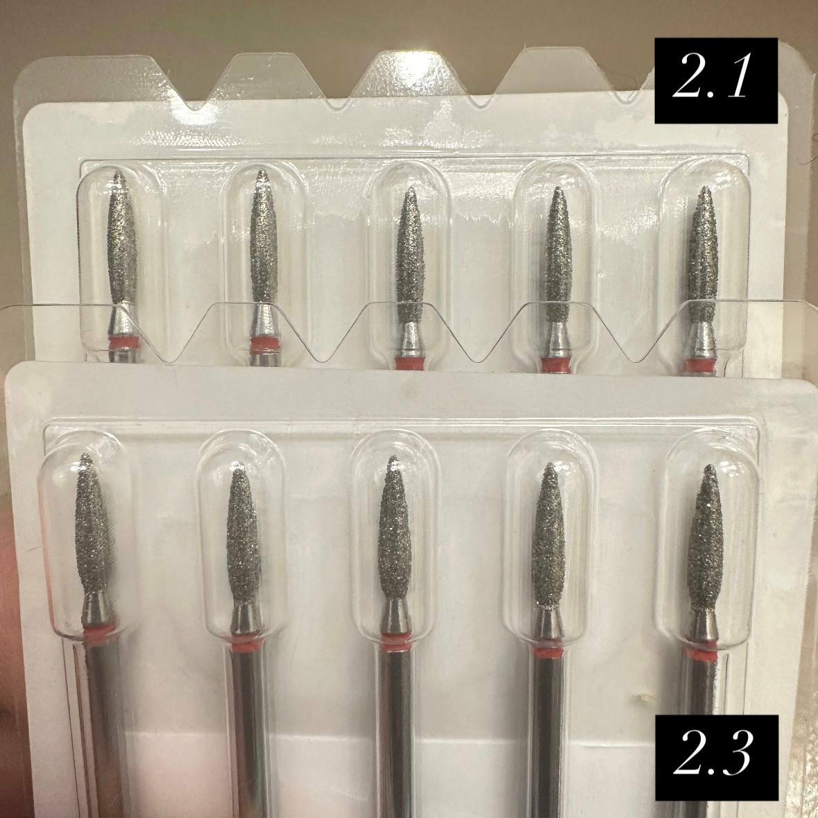 Фреза алмазная ФАП 2.1-2.3, набор 5шт